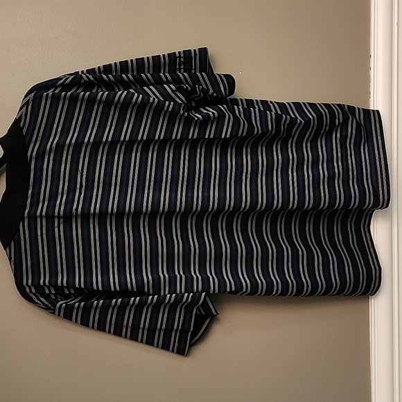 Champions Tour Golf Black and Blue Polo Shirt Classic Stripes - Picture 6 of 10